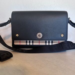 Burberry Note Crossbody Bag Vintage Check
